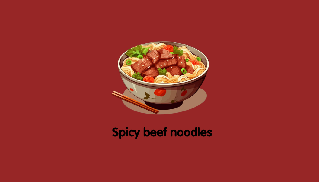 Special Breakfast: Spicy beef noodle