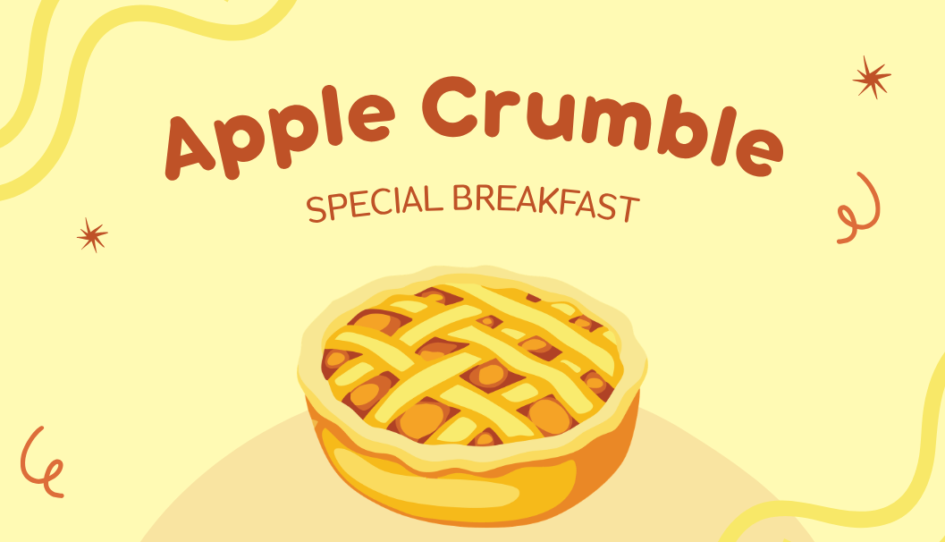 Apple Crumble Special Breakfast